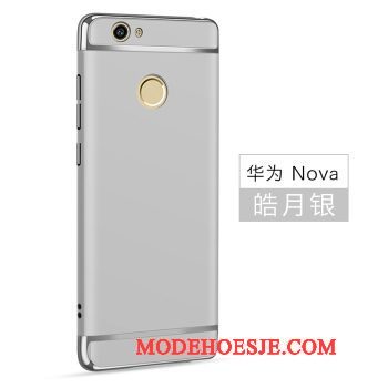 Hoesje Huawei Nova Bescherming Groen Donkerblauw, Hoes Huawei Nova Telefoon Anti-fall