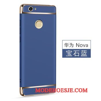 Hoesje Huawei Nova Bescherming Groen Donkerblauw, Hoes Huawei Nova Telefoon Anti-fall