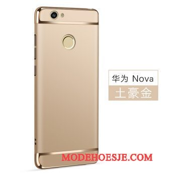 Hoesje Huawei Nova Bescherming Groen Donkerblauw, Hoes Huawei Nova Telefoon Anti-fall