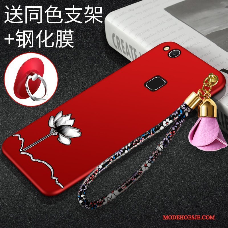 Hoesje Huawei Nova Bescherming Rood Schrobben, Hoes Huawei Nova Telefoon Jeugd