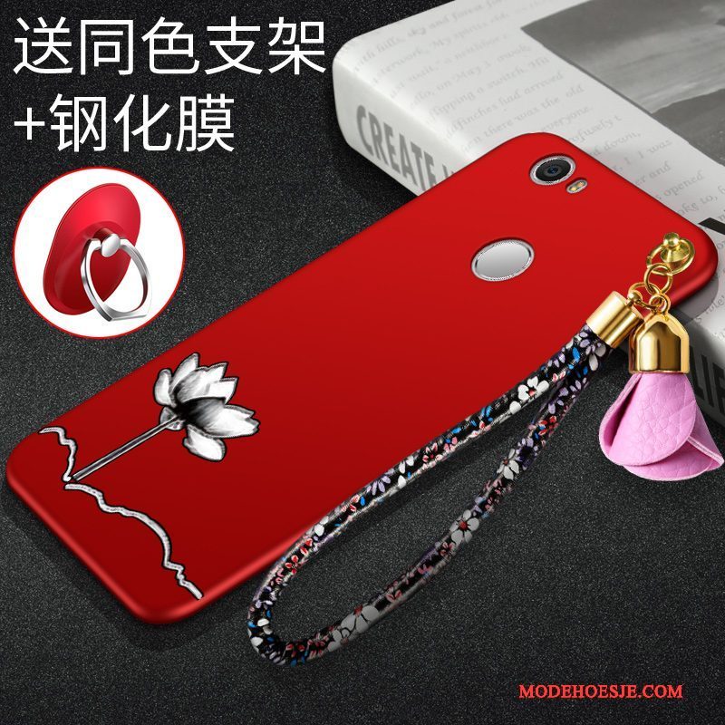 Hoesje Huawei Nova Bescherming Rood Schrobben, Hoes Huawei Nova Telefoon Jeugd