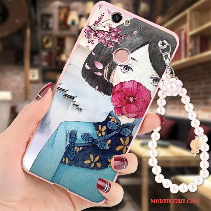 Hoesje Huawei Nova Geschilderd Hangertelefoon, Hoes Huawei Nova Spotprent Anti-fall