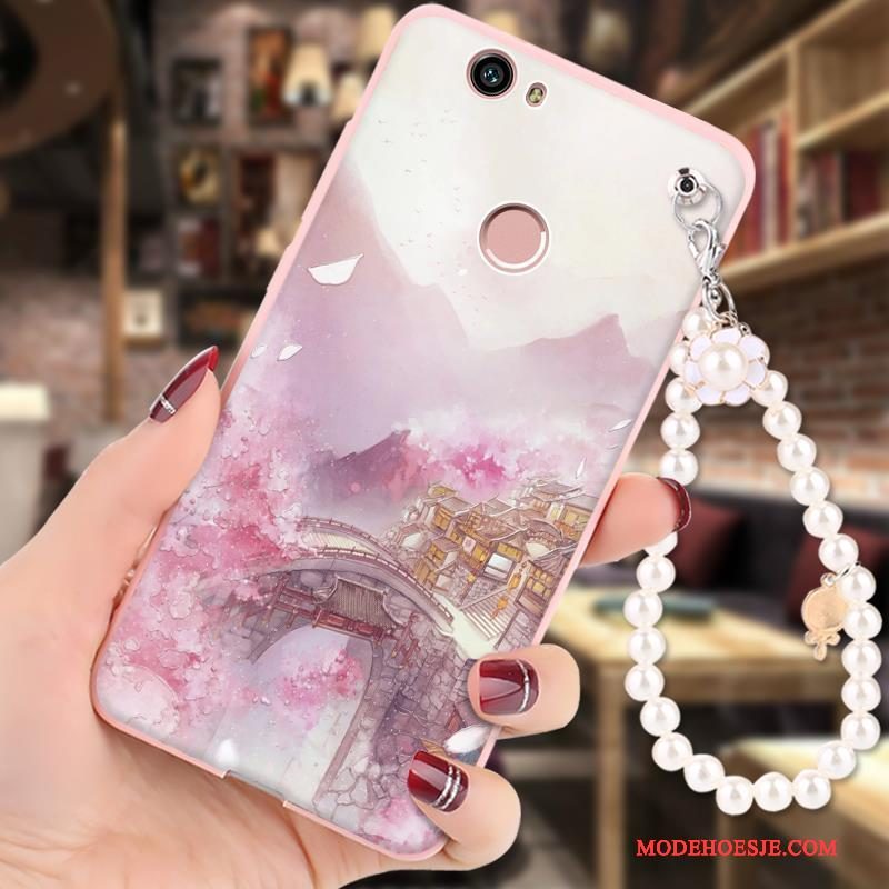 Hoesje Huawei Nova Geschilderd Hangertelefoon, Hoes Huawei Nova Spotprent Anti-fall