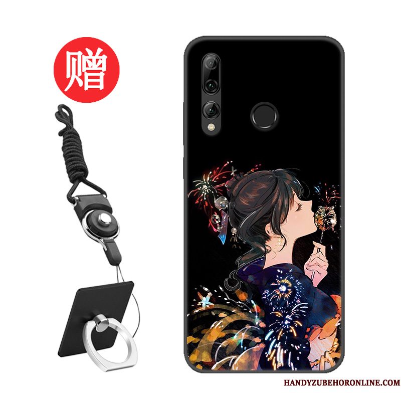 Hoesje Huawei P Smart+ 2019 Bescherming Patroon Rood, Hoes Huawei P Smart+ 2019 Skärmskyddtelefoon