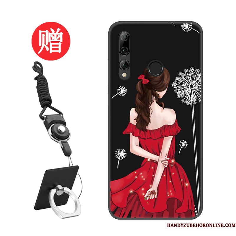 Hoesje Huawei P Smart+ 2019 Bescherming Patroon Rood, Hoes Huawei P Smart+ 2019 Skärmskyddtelefoon