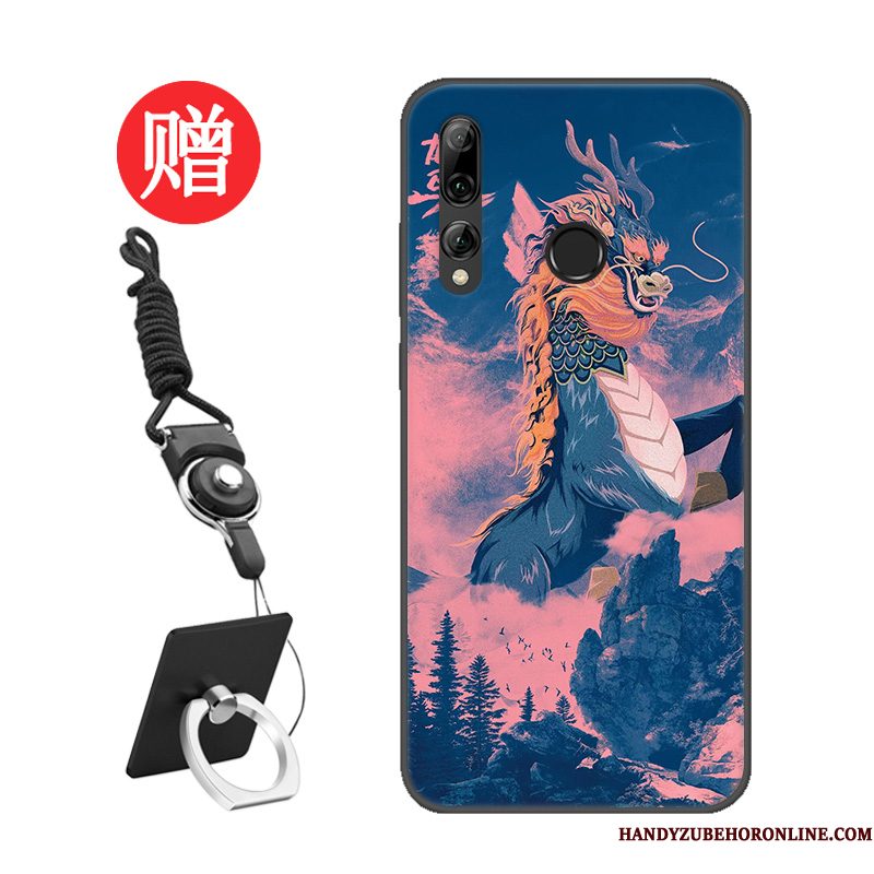 Hoesje Huawei P Smart+ 2019 Bescherming Patroon Rood, Hoes Huawei P Smart+ 2019 Skärmskyddtelefoon