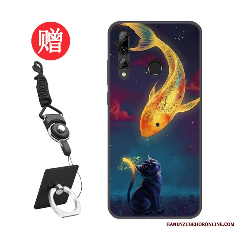 Hoesje Huawei P Smart+ 2019 Bescherming Patroon Rood, Hoes Huawei P Smart+ 2019 Skärmskyddtelefoon