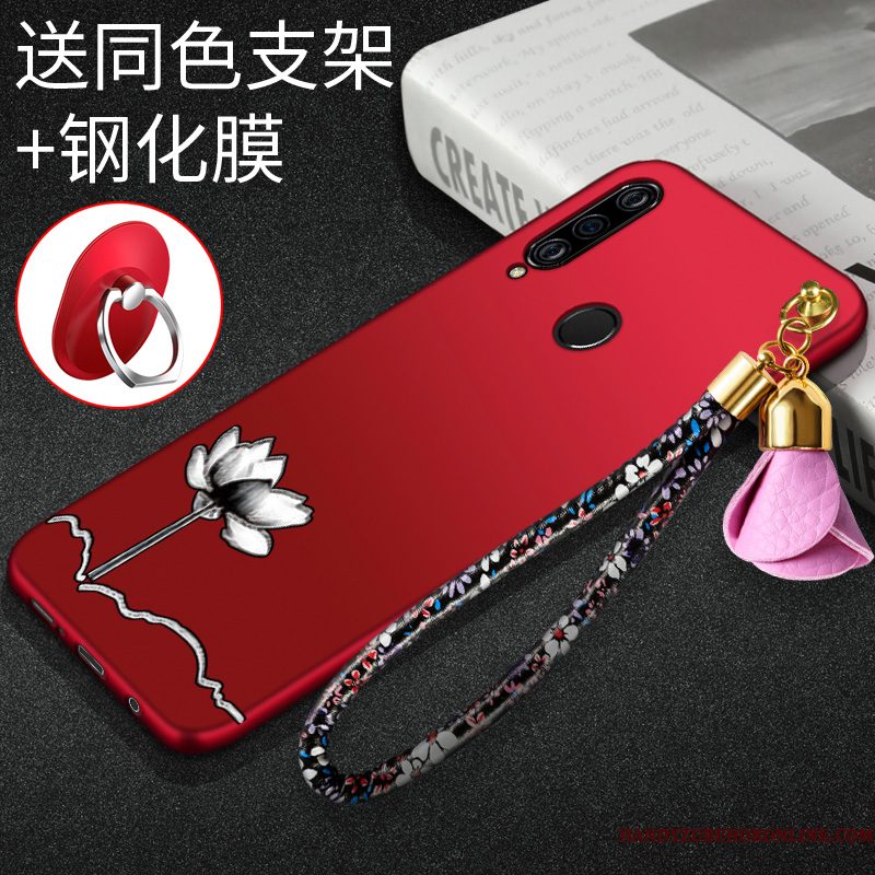 Hoesje Huawei P Smart+ 2019 Bescherming Rood Persoonlijk, Hoes Huawei P Smart+ 2019 Mode Telefoon