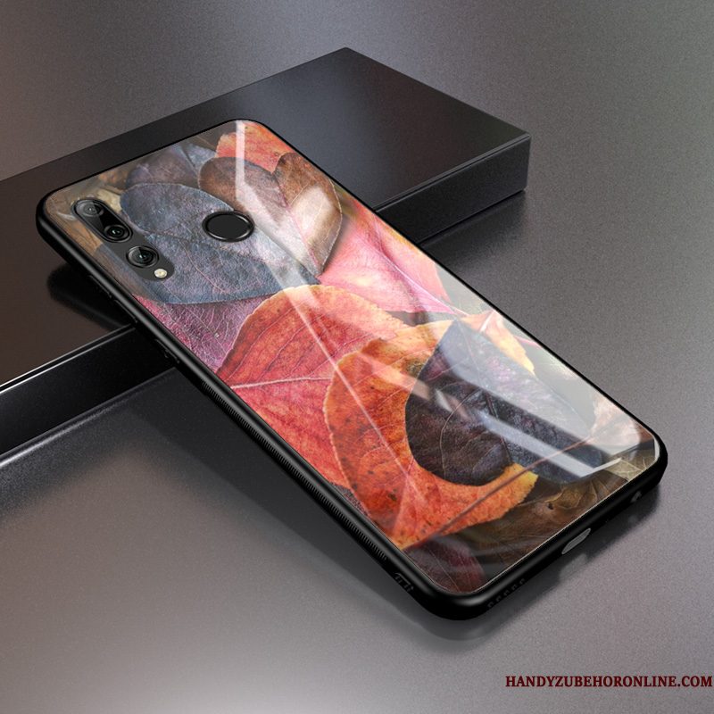 Hoesje Huawei P Smart+ 2019 Bescherming Roodtelefoon, Hoes Huawei P Smart+ 2019 Skärmskydd Pas