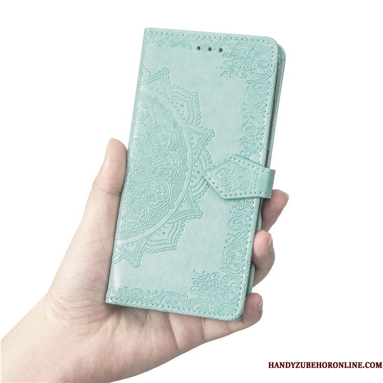 Hoesje Huawei P Smart+ 2019 Folio Anti-fall Trend, Hoes Huawei P Smart+ 2019 Leer Telefoon Zwart