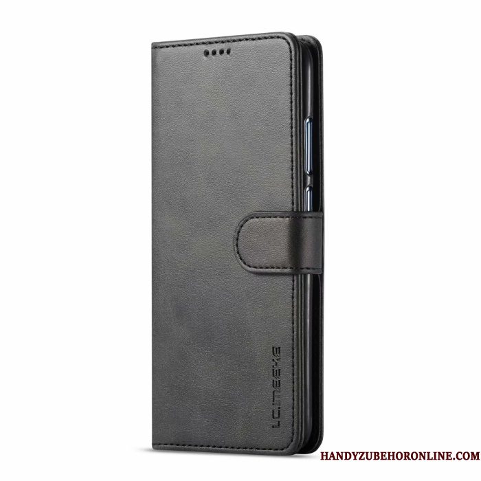 Hoesje Huawei P Smart 2019 Leer Grijs Kaart, Hoes Huawei P Smart 2019 Folio Jeugdtelefoon