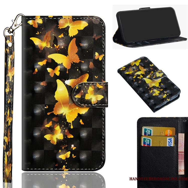 Hoesje Huawei P Smart 2019 Leer Wit, Hoes Huawei P Smart 2019 Portemonnee