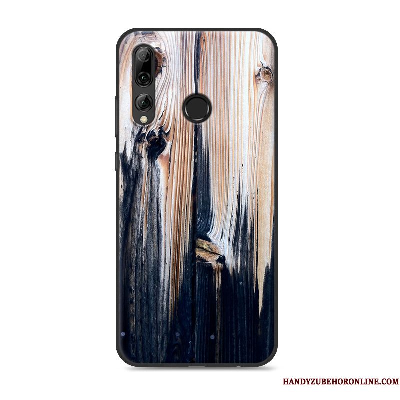 Hoesje Huawei P Smart+ 2019 Scheppend Anti-falltelefoon, Hoes Huawei P Smart+ 2019 Bescherming Trendy Merk Zwart