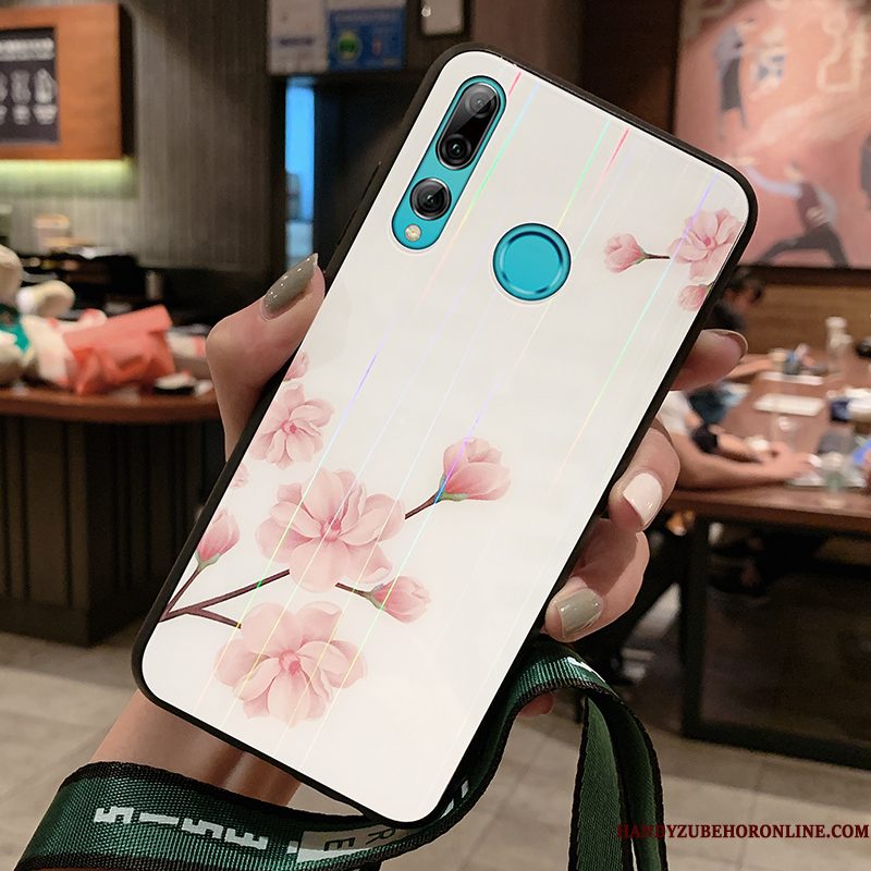 Hoesje Huawei P Smart+ 2019 Scheppend Vers Perzik Bloesem, Hoes Huawei P Smart+ 2019 Zacht Net Redtelefoon