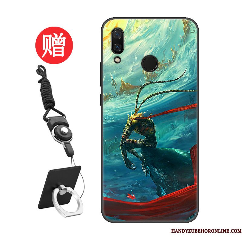 Hoesje Huawei P Smart 2019 Zakken Goud Patroon, Hoes Huawei P Smart 2019 Bescherming Trendy Merktelefoon