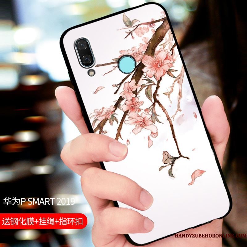 Hoesje Huawei P Smart 2019 Zakken Schrobbentelefoon, Hoes Huawei P Smart 2019 Bescherming Pas Blauw