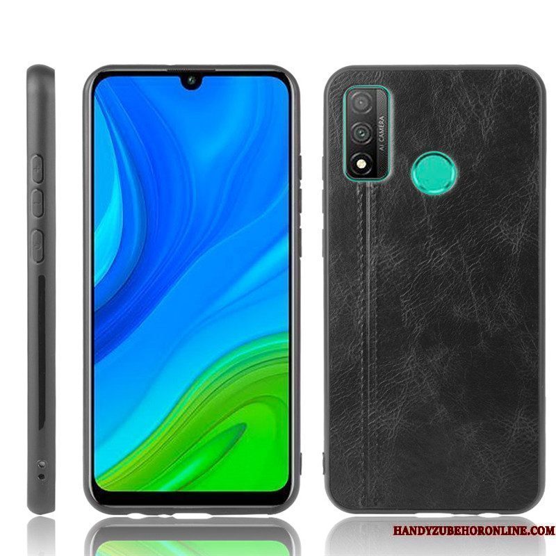 Hoesje Huawei P Smart 2020 Leer Hard Geel, Hoes Huawei P Smart 2020 Bescherming Telefoon Koe