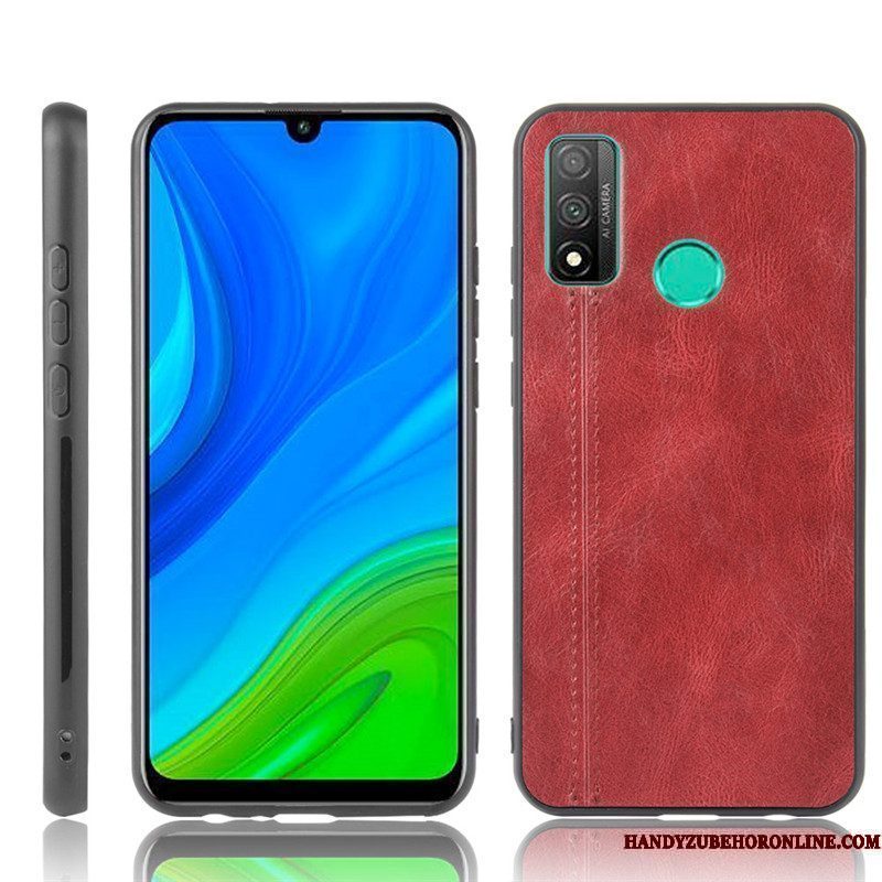 Hoesje Huawei P Smart 2020 Leer Hard Geel, Hoes Huawei P Smart 2020 Bescherming Telefoon Koe