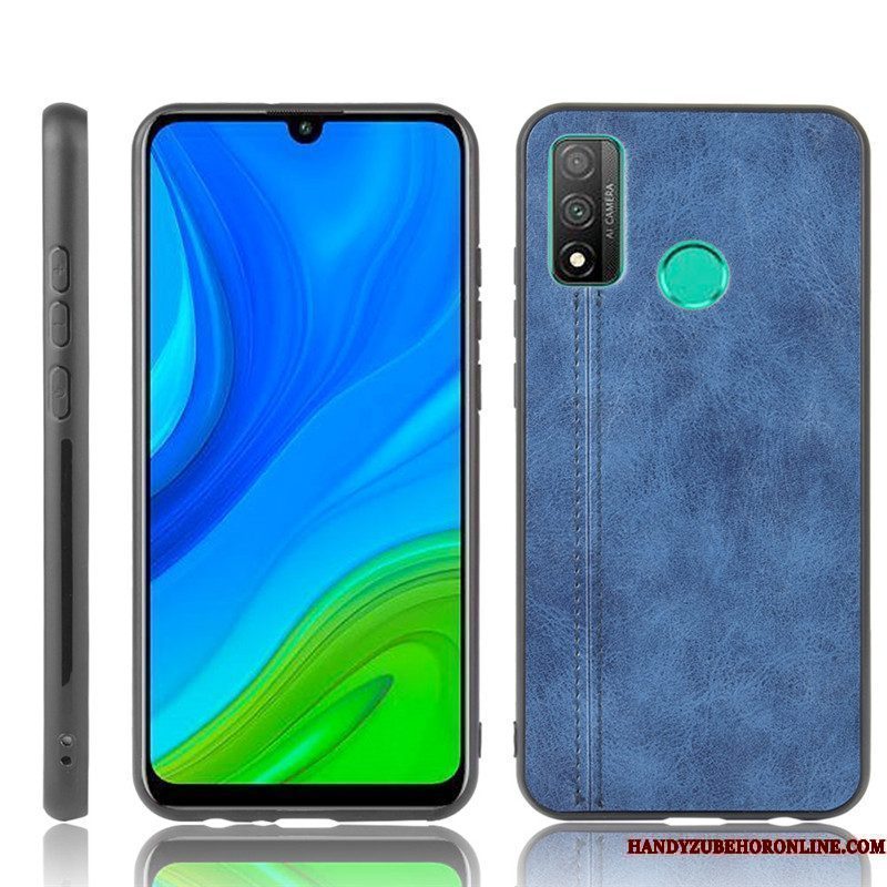 Hoesje Huawei P Smart 2020 Leer Hard Geel, Hoes Huawei P Smart 2020 Bescherming Telefoon Koe