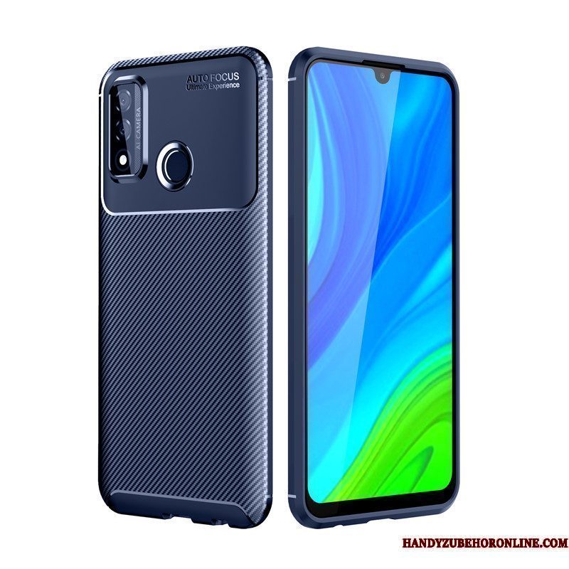 Hoesje Huawei P Smart 2020 Zacht Antislip Fiber, Hoes Huawei P Smart 2020 Bescherming Schrobben Bedrijf