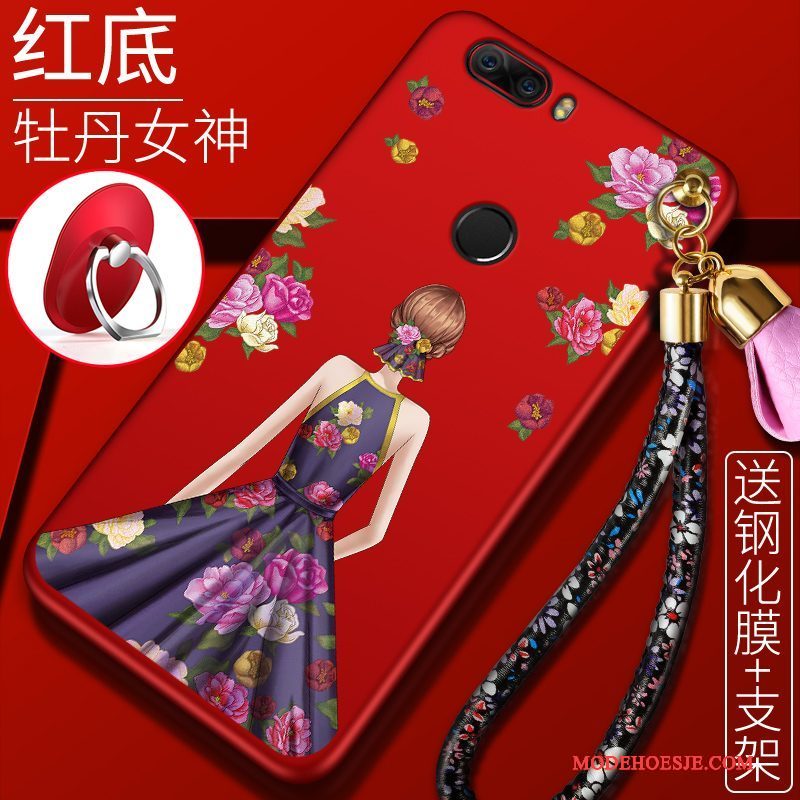 Hoesje Huawei P Smart Bescherming Anti-falltelefoon, Hoes Huawei P Smart Zacht Rood Original