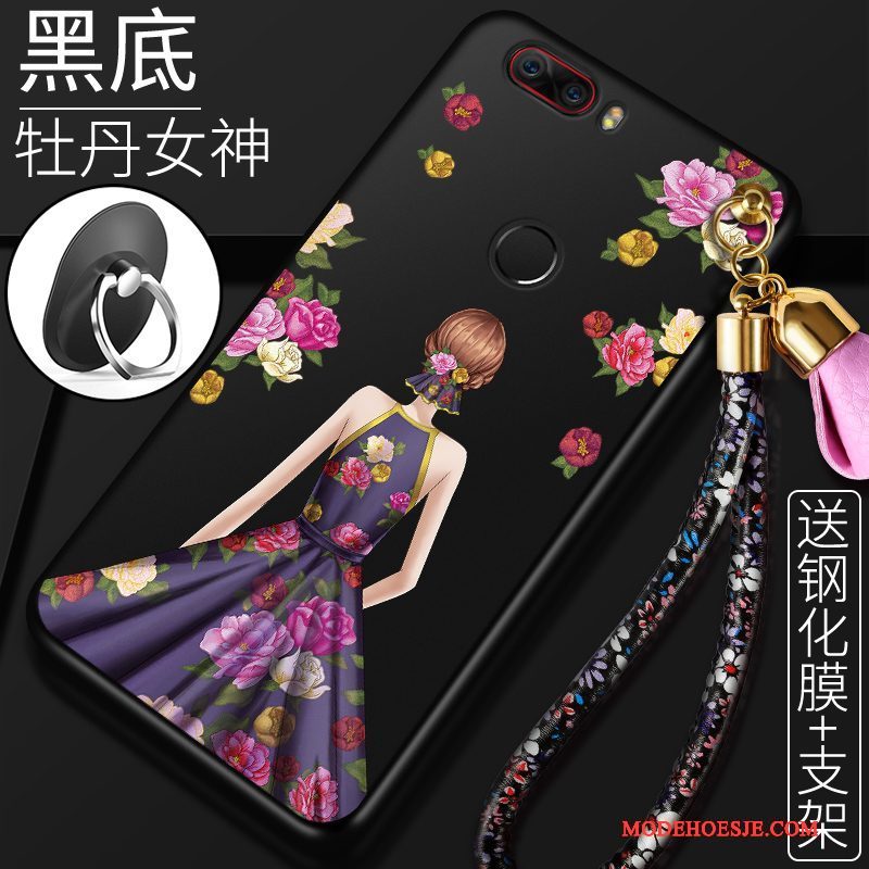 Hoesje Huawei P Smart Bescherming Anti-falltelefoon, Hoes Huawei P Smart Zacht Rood Original