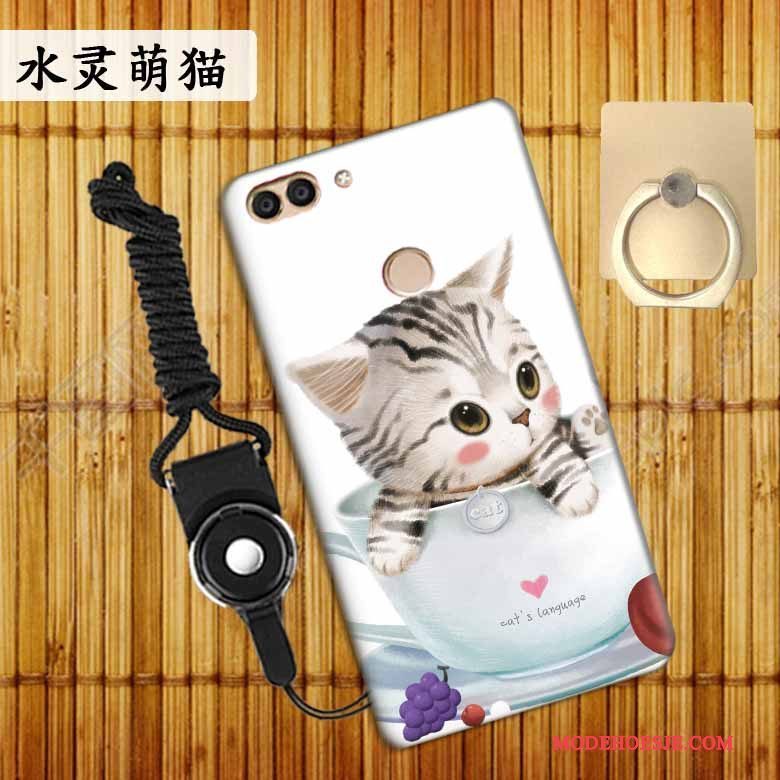 Hoesje Huawei P Smart Bescherming Blauw Trend, Hoes Huawei P Smart Geschilderd Anti-falltelefoon