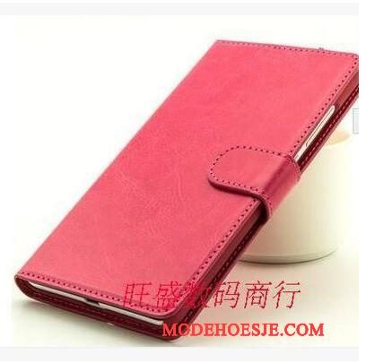 Hoesje Huawei P Smart Folio Anti-falltelefoon, Hoes Huawei P Smart Leer Roze