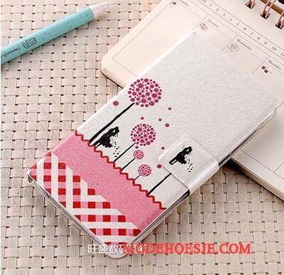 Hoesje Huawei P Smart Folio Anti-falltelefoon, Hoes Huawei P Smart Leer Roze