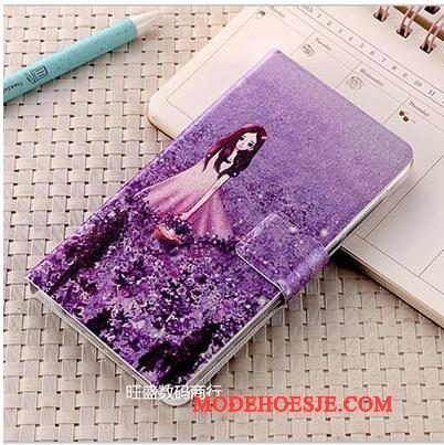 Hoesje Huawei P Smart Folio Anti-falltelefoon, Hoes Huawei P Smart Leer Roze