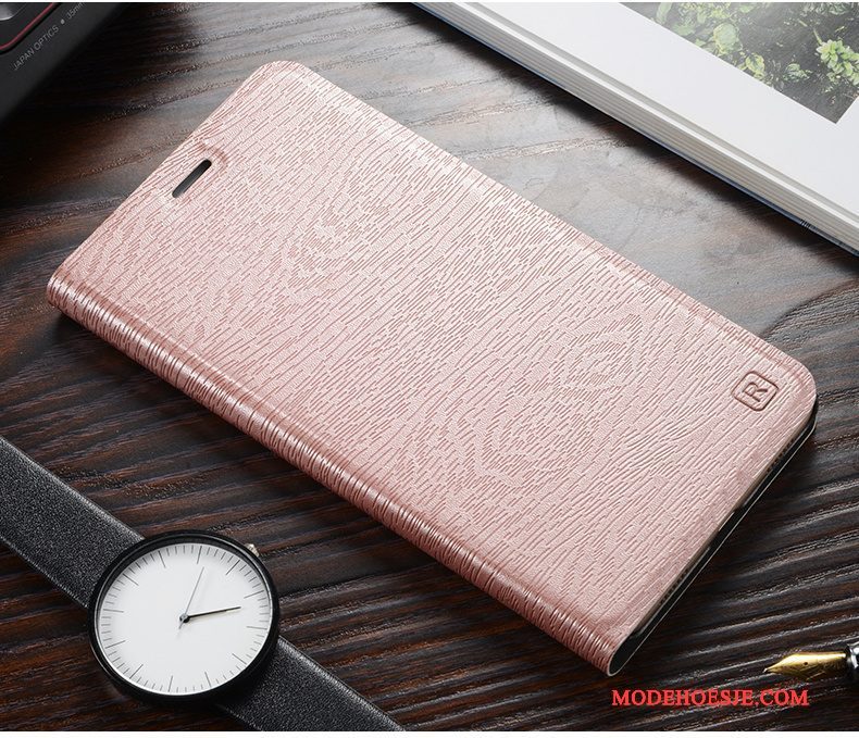 Hoesje Huawei P Smart Folio Roodtelefoon, Hoes Huawei P Smart Leer