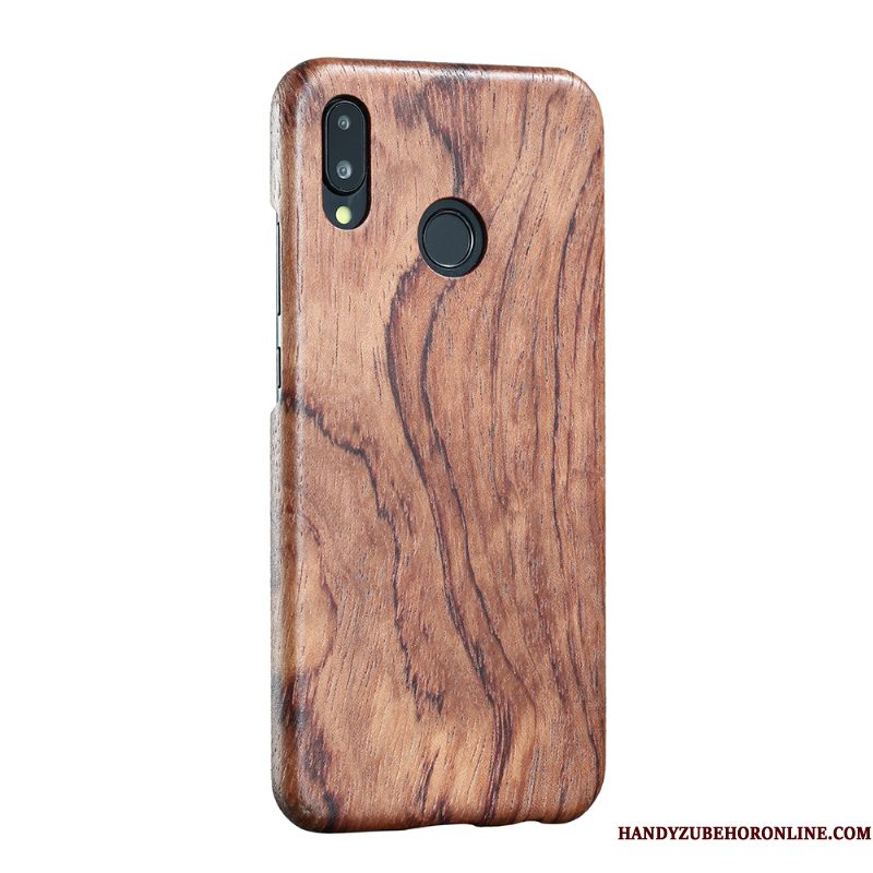 Hoesje Huawei P Smart+ Hout Telefoon Voelen, Hoes Huawei P Smart+ Bescherming Hout Dun