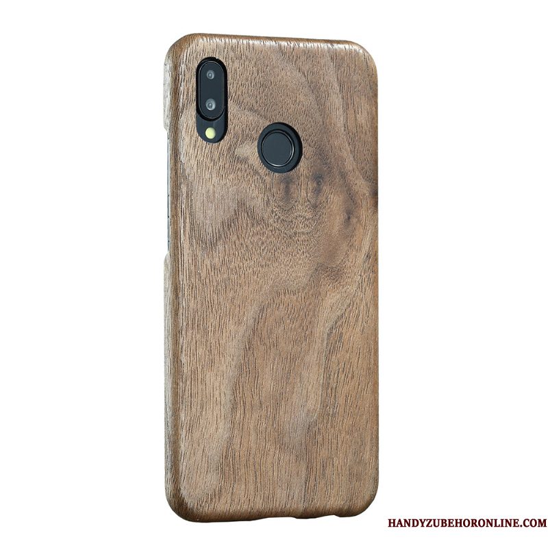 Hoesje Huawei P Smart+ Hout Telefoon Voelen, Hoes Huawei P Smart+ Bescherming Hout Dun