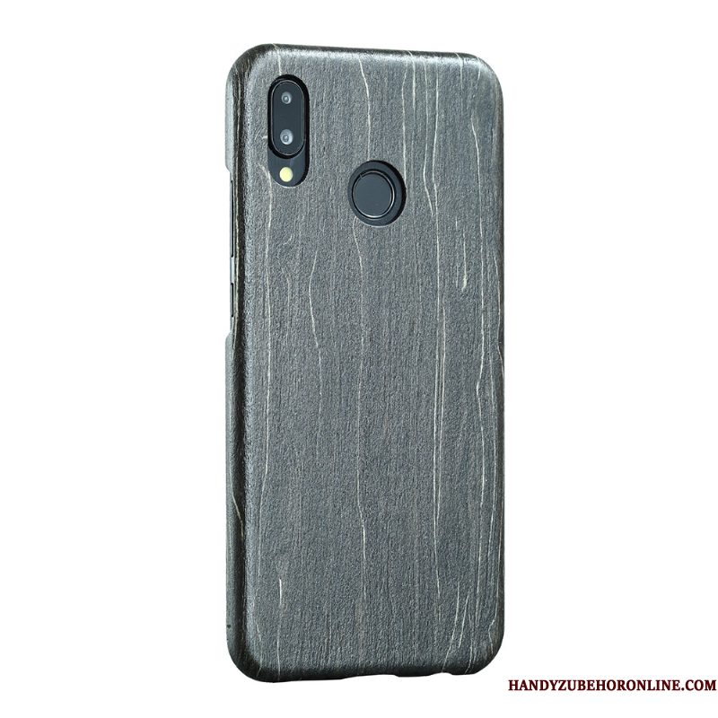 Hoesje Huawei P Smart+ Hout Telefoon Voelen, Hoes Huawei P Smart+ Bescherming Hout Dun