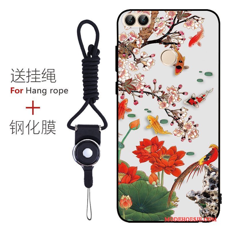 Hoesje Huawei P Smart Kleur Pas Patroon, Hoes Huawei P Smart Bescherming Schrobben Anti-fall