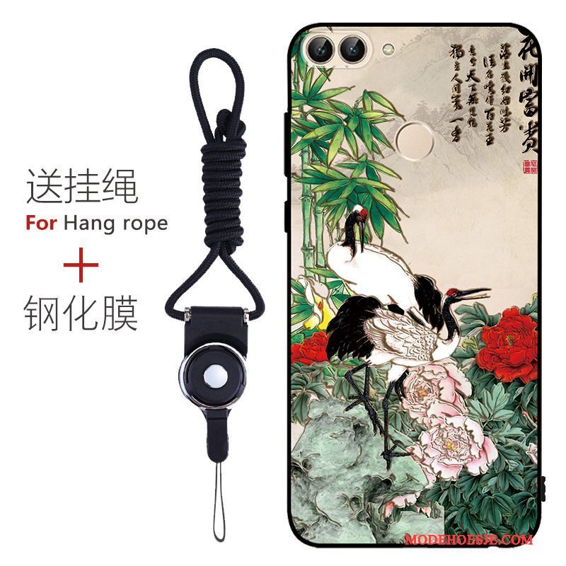 Hoesje Huawei P Smart Kleur Pas Patroon, Hoes Huawei P Smart Bescherming Schrobben Anti-fall