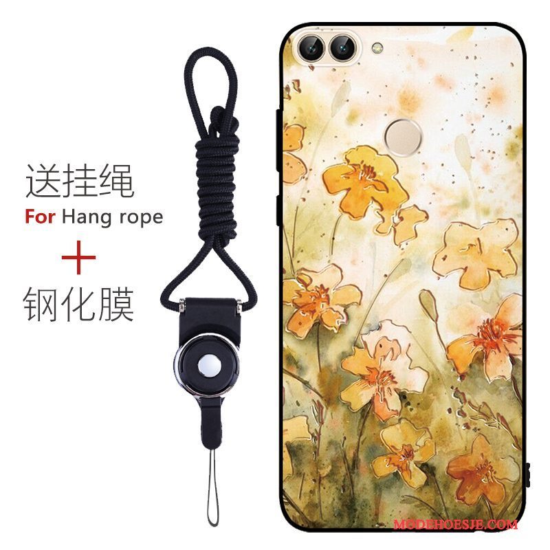 Hoesje Huawei P Smart Kleur Pas Patroon, Hoes Huawei P Smart Bescherming Schrobben Anti-fall