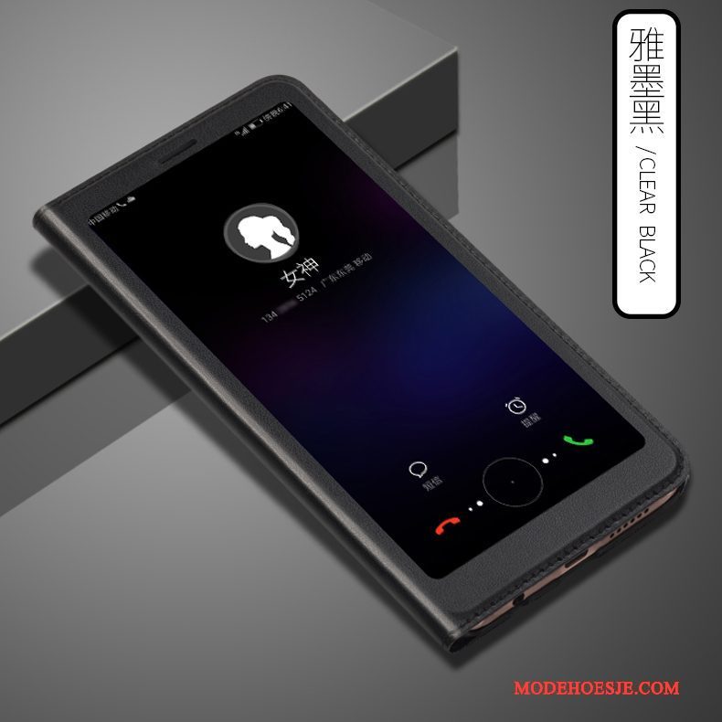 Hoesje Huawei P Smart Leer Anti-fall Trend, Hoes Huawei P Smart Folio Telefoon Roze