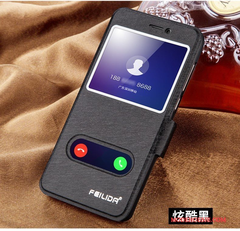 Hoesje Huawei P Smart Leer Telefoon Rood, Hoes Huawei P Smart Folio