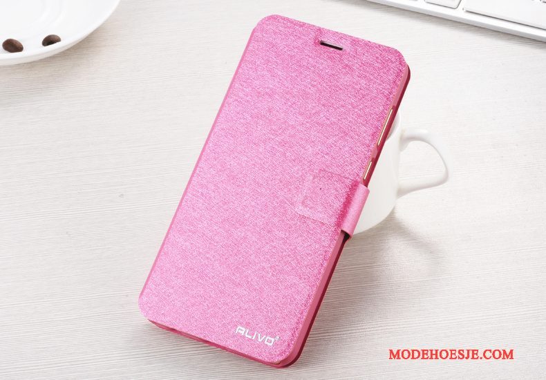 Hoesje Huawei P Smart Leer Telefoon Roze, Hoes Huawei P Smart Folio