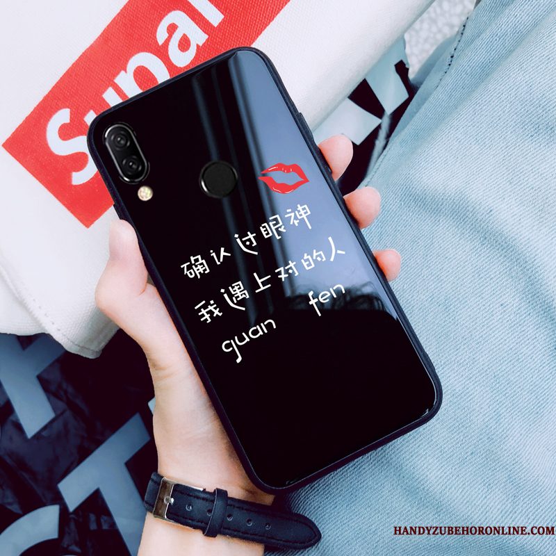 Hoesje Huawei P Smart+ Scheppend Hard Trendy Merk, Hoes Huawei P Smart+ Mode Nieuw Lovers