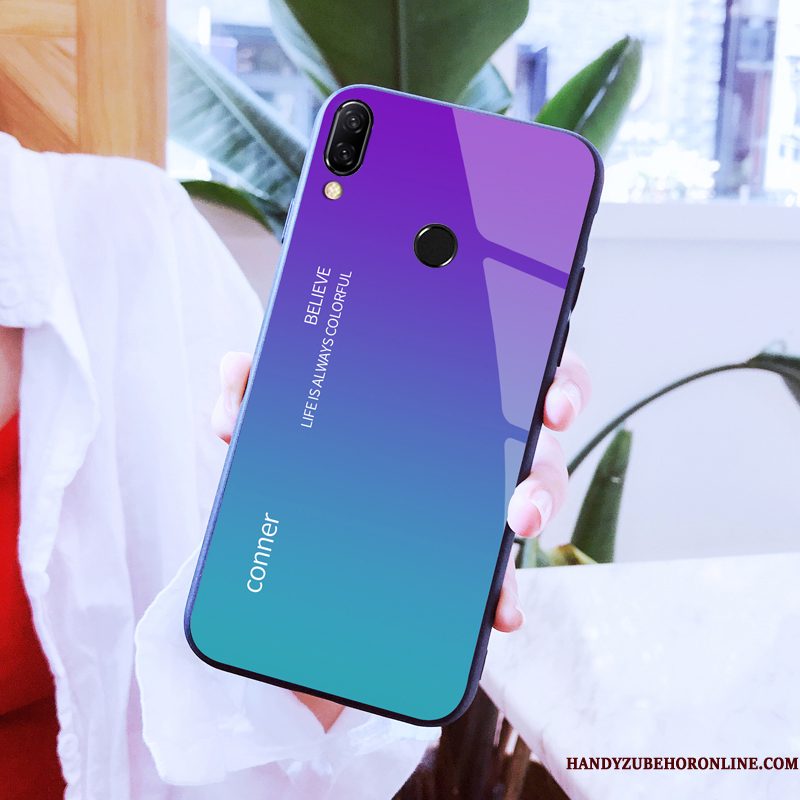 Hoesje Huawei P Smart+ Scheppend Hard Trendy Merk, Hoes Huawei P Smart+ Mode Nieuw Lovers