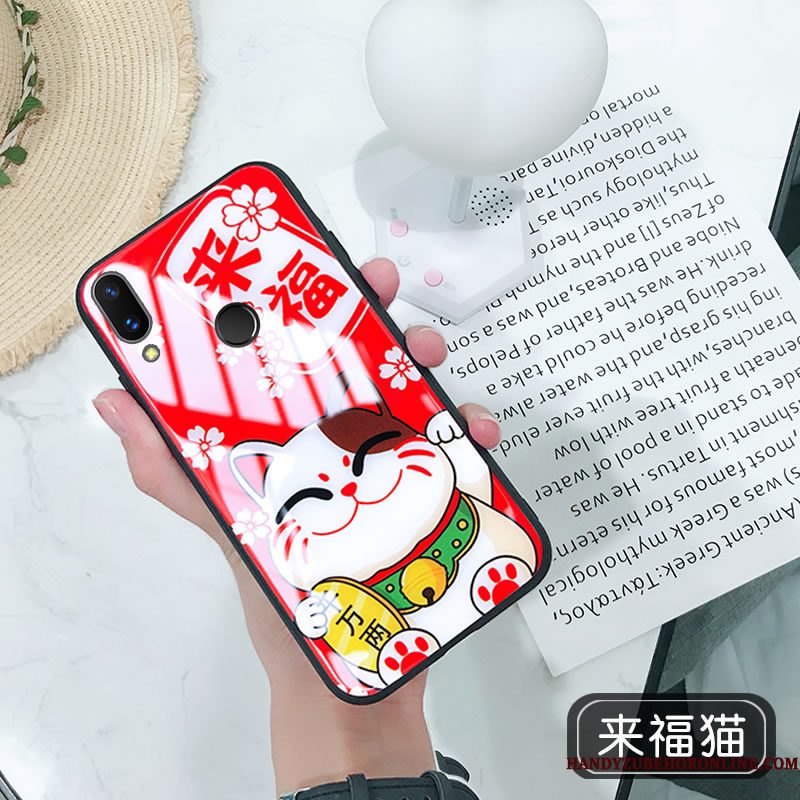 Hoesje Huawei P Smart+ Scheppend Hard Trendy Merk, Hoes Huawei P Smart+ Mode Nieuw Lovers