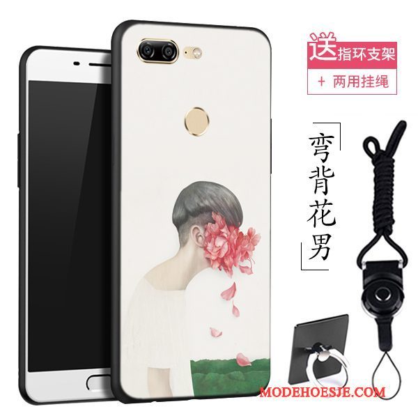 Hoesje Huawei P Smart Siliconen Loverstelefoon, Hoes Huawei P Smart Bescherming Wit Schrobben