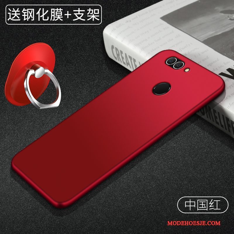 Hoesje Huawei P Smart Siliconen Rood Schrobben, Hoes Huawei P Smart Bescherming Telefoon Lichte En Dun