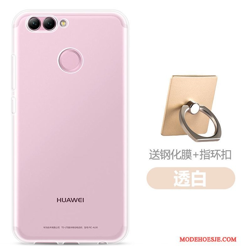 Hoesje Huawei P Smart Siliconen Rozetelefoon, Hoes Huawei P Smart Bescherming Trend Doorzichtig