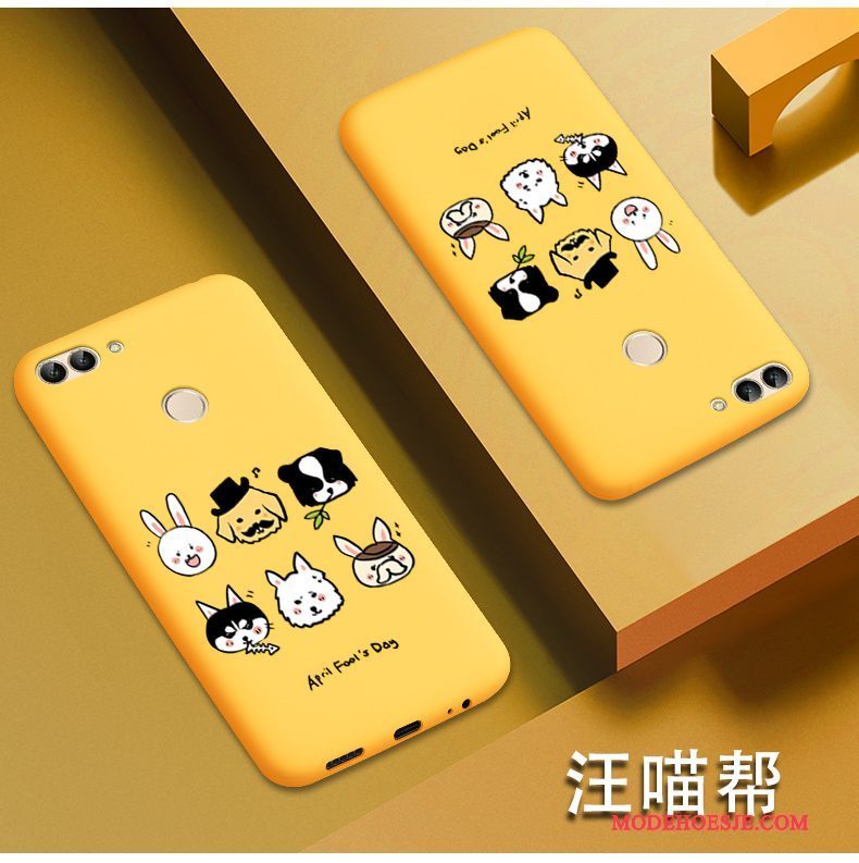 Hoesje Huawei P Smart Spotprent Anti-falltelefoon, Hoes Huawei P Smart Siliconen Rood Nieuw