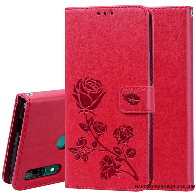 Hoesje Huawei P Smart Z Leer Telefoon Roze, Hoes Huawei P Smart Z