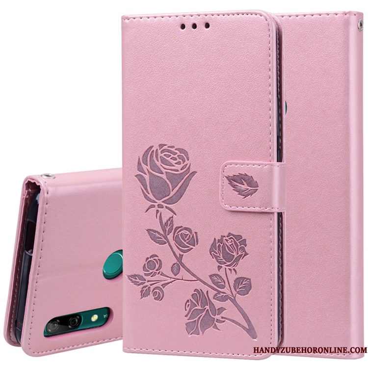 Hoesje Huawei P Smart Z Leer Telefoon Roze, Hoes Huawei P Smart Z