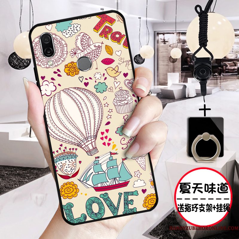 Hoesje Huawei P Smart Z Spotprent Roze Anti-fall, Hoes Huawei P Smart Z Bescherming Telefoon